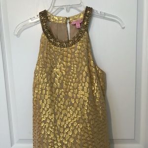 Gold Cheetah Lilly Top